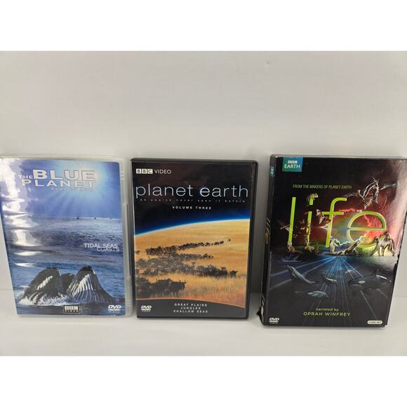 BBC VIDEO DVD PLANET EARTH LOT | LIFE | PLANET EARTH | THE BLUE PLANET - Picture 1 of 3